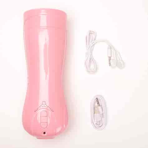 Masturbator Z Wibracją Wagina Cyberskóra Ładowany Usb Różowy