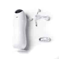 Masturbator Z Wibracją Wagina Cyberskóra Ładowany Usb Biały