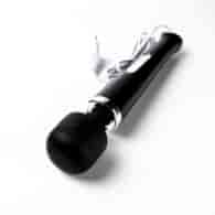 Masażer Kulowy Magiczna Różdżka Zasilany Prądem Czarny