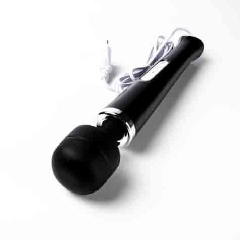 Masażer Kulowy Magiczna Różdżka Zasilany Prądem Czarny