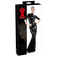 Lateksowa sukienka czarna XXL