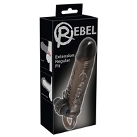Przedłużka na penisa z wibracjami REBEL - 19cm