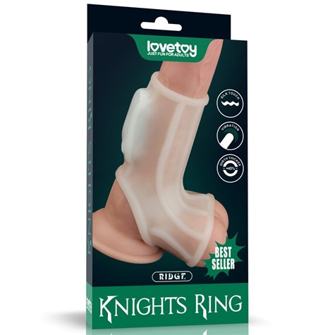 Pierścień na penisa Knights Ridge z wibracjami Lovetoy