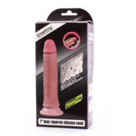 Dildo silikonowe z przyssawką Dual Layered Liquid 18 cm Lovetoy
