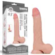 Dildo z przyssawką Sliding Skin Dual Layer 24,5 cm Lovetoy