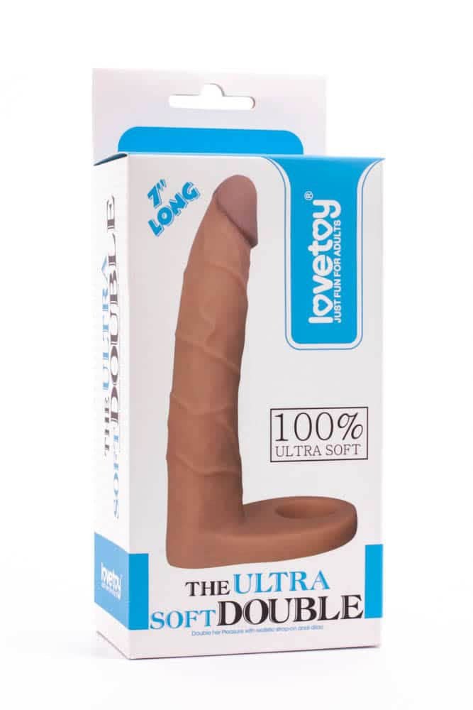 Dildo analne The Ultra Soft Double 17,8 cm Lovetoy