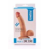 Dildo cyberskóra z przyssawką The Ultra Soft Dude 20 cm Lovetoy