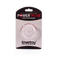 Pierścień na penisa Lovetoy Power Plus przezroczysty śr. 1,7cm
