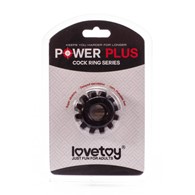 Pierścień na penisa Lovetoy Power Plus czarny śr. 1,6cm