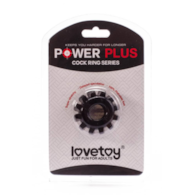 Pierścień na penisa Lovetoy Power Plus czarny śr. 1,6cm