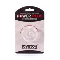 Pierścień na penisa Lovetoy Power Plus przezroczysty śr. 2cm