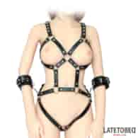 Bondage Harness with Cuffs