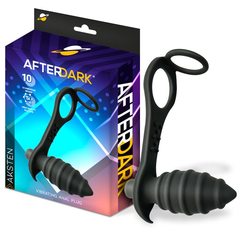 AFTERDARK - Aksten Vibrating Anal Plug with Penis Ring