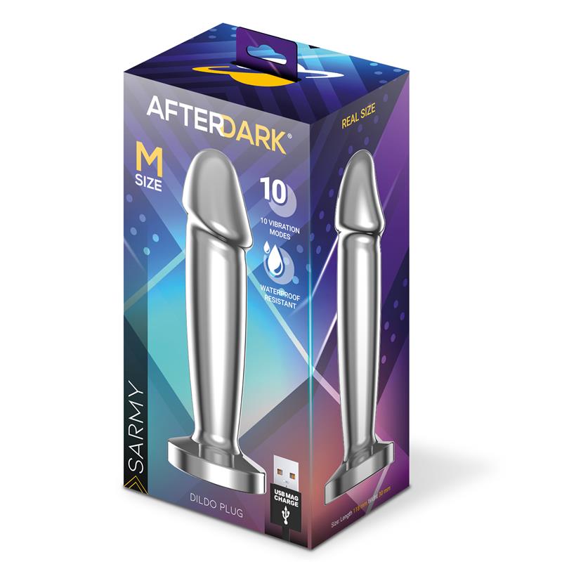 Sarmy Anal Plug with Vibration Magnetic USB Size M — zdjęcie 3