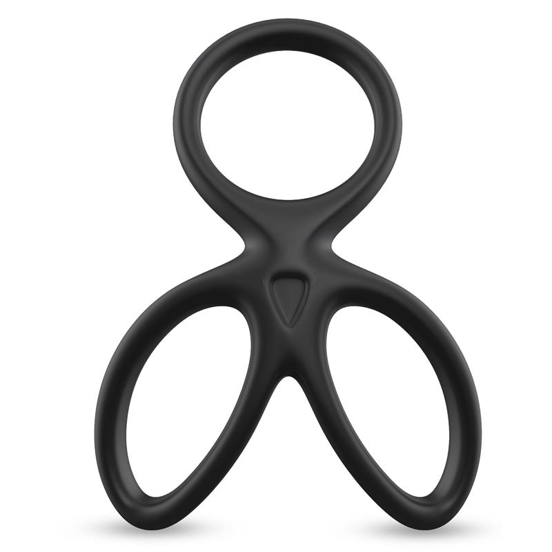Triple Penis and Testicles Ring Liquid Silicone — zdjęcie 3
