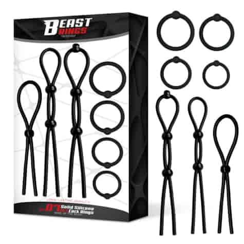 07 Set Solid Silicone Cock Rings