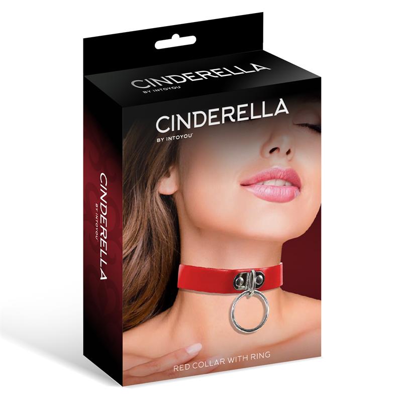 Cinderella Red Collar With Ring
