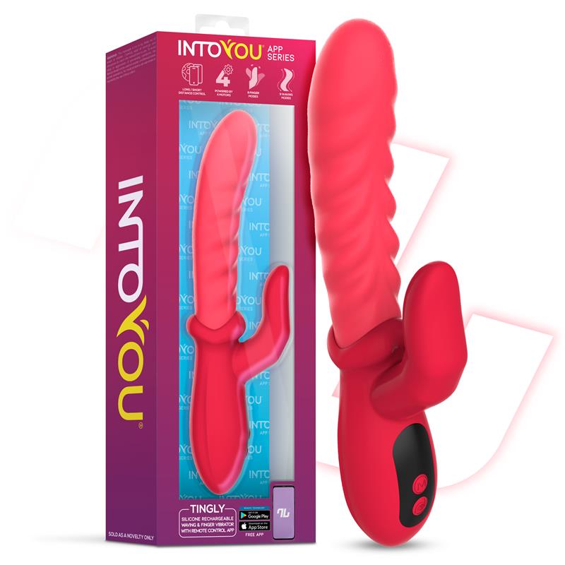 Tingly Waving Vibrator & Finger w/App Clave 30