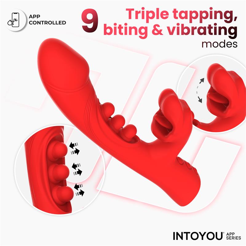 Trixy Triple Tapping Mouth Vibrator w/App Clave 26 — zdjęcie 3