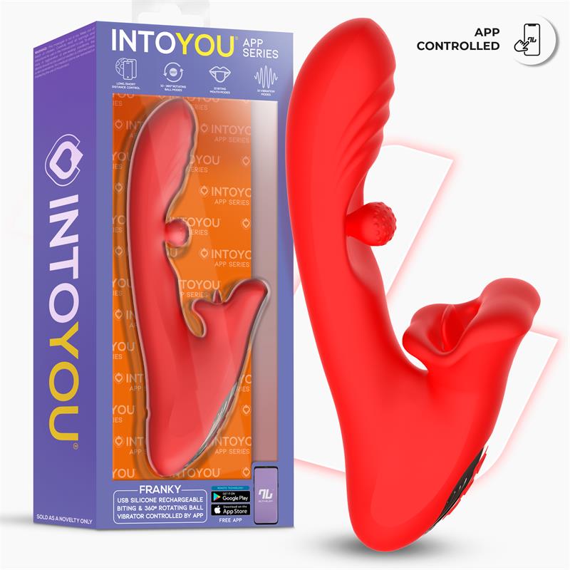Franky Biting & Rotating Ball Vibrator App Cl, 26