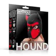 Hound Dog Hound with Removable Muzzle Neoprene Black/Red One Size