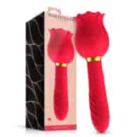 Rose with Suction and Vibe 2 in 1