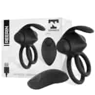 Reerin Dual Vibrating Ring USB Remote Control USB Silicone