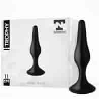 Trophy Anal Plug 11 cm Silicone Black