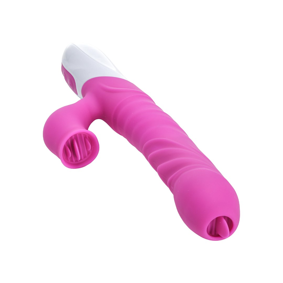 Wibrator Silikonowy Typ Króliczek Ładowany Usb Fioletowy — zdjęcie 4