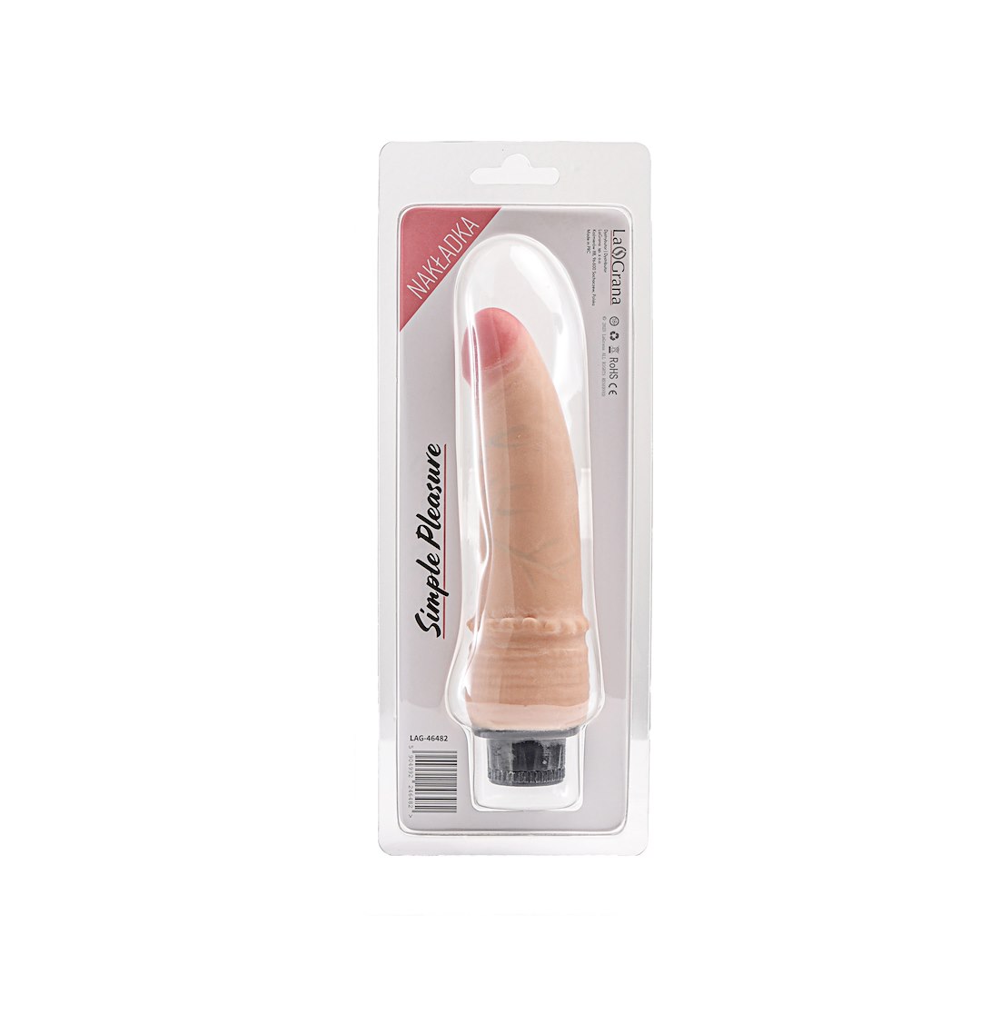 Simple Pleasure wibrator z regulacją prędkości cyberskóra kolor cielisty 18 cm — zdjęcie 2