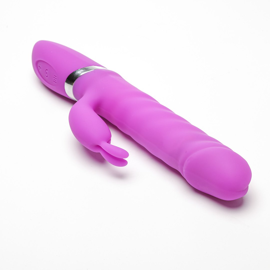 Wibrator Silikonowy Typ Króliczek Ładowany Usb Fioletowy — zdjęcie 2
