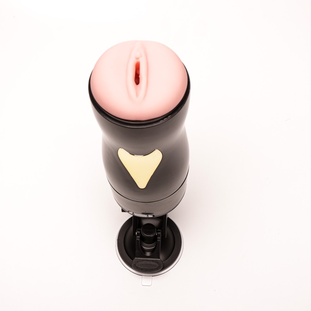 Masturbator Z Wibracją Wagina Cyberskóra Ładowany Usb Czarny — zdjęcie 2