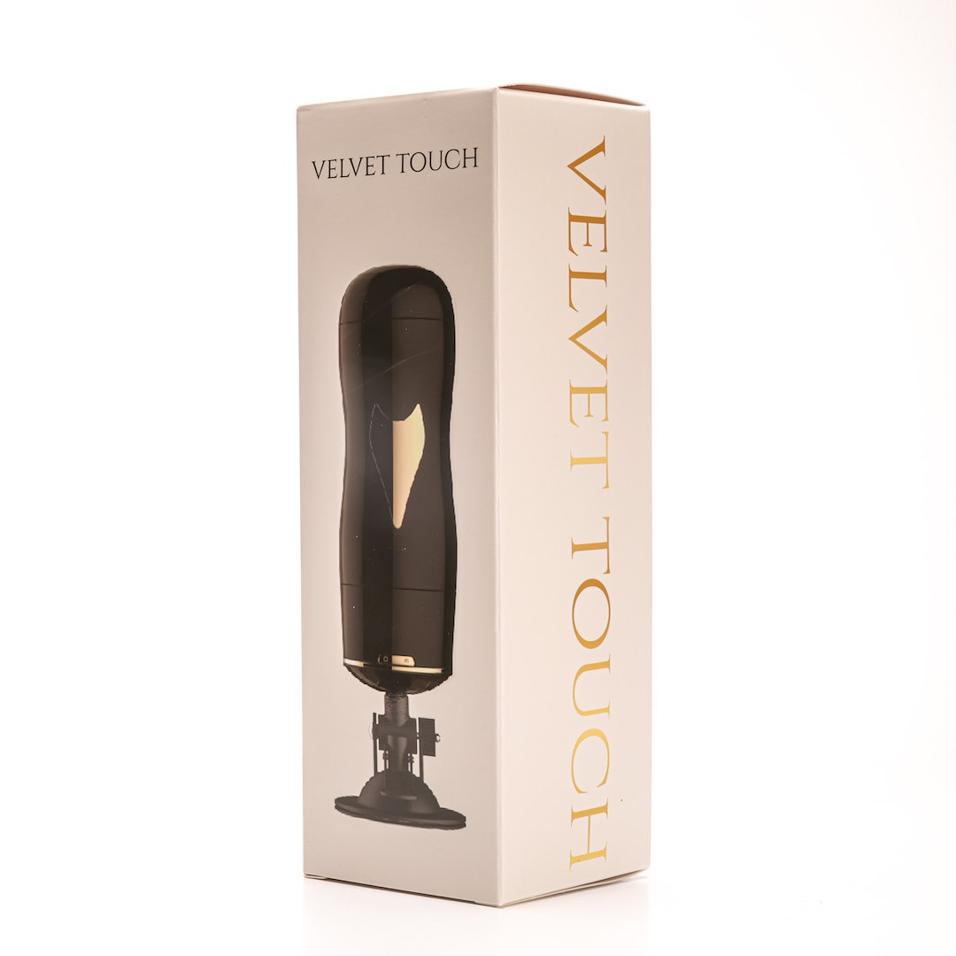 Velvet Touch - Masturbator Z Wibracj¹ Wagina Cyberskóra £adowany Usb Czarny