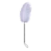 Feather Tickler with Wrapped 46 cm Black/White