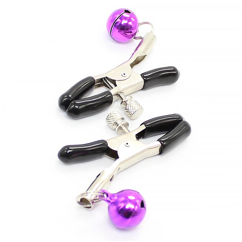 Nipple Clamps with Purple Bell — zdjęcie 2