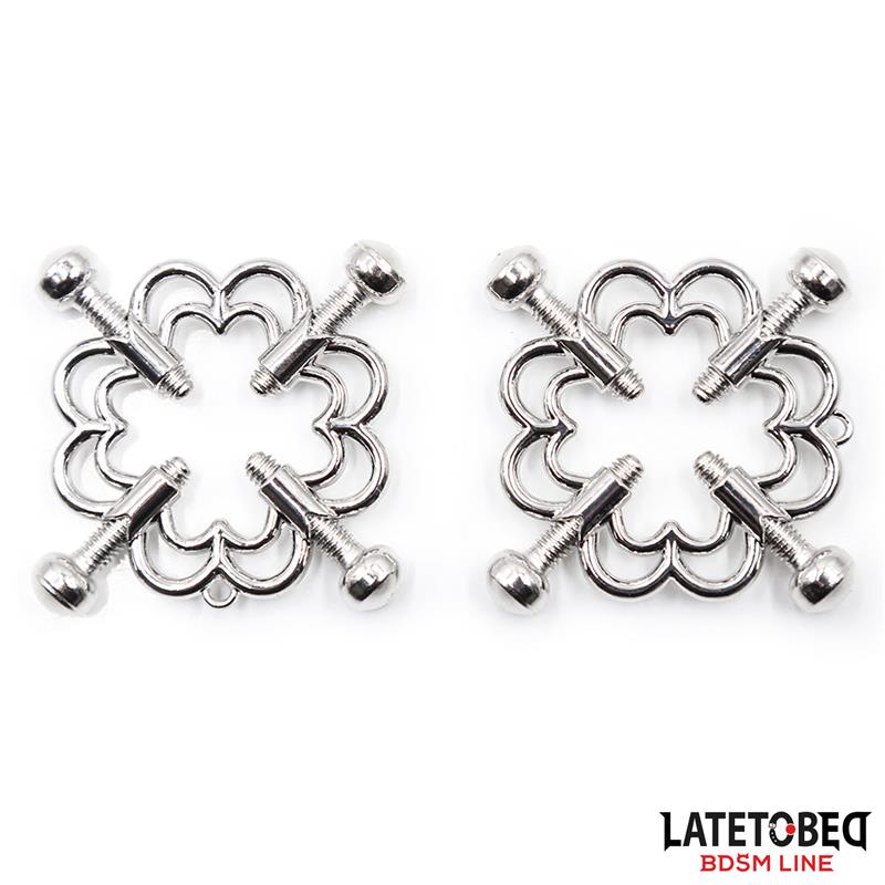 LATETOBED BDSM LINE - Metal Nipple Clamps Adjustable