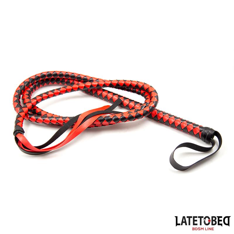Long  Whip Blacl and Red 210cm — zdjęcie 2