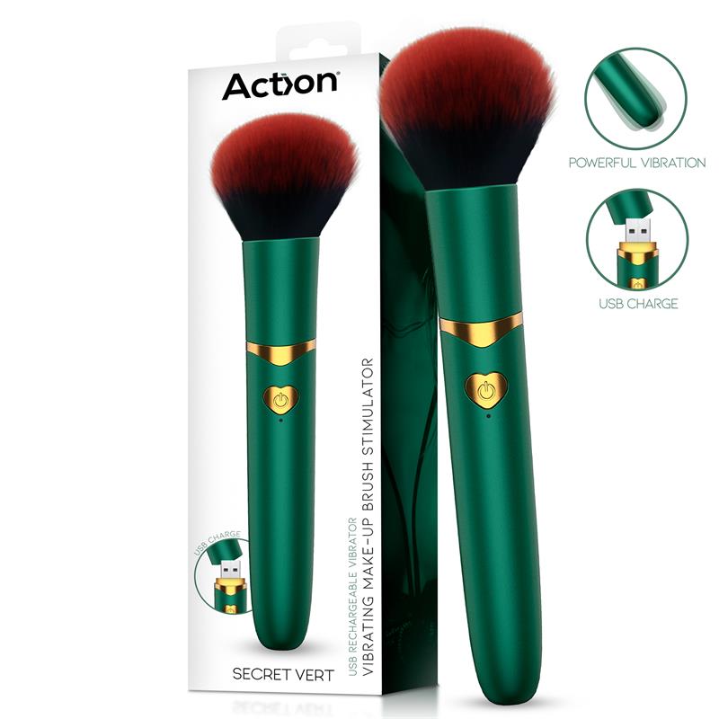 None - Secret Vert Vibrating Make-Up Brush
