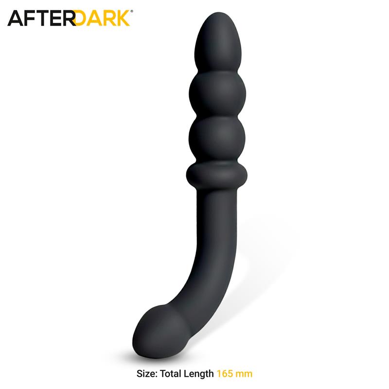 Velor Double Anal Massager Silicone — zdjęcie 2