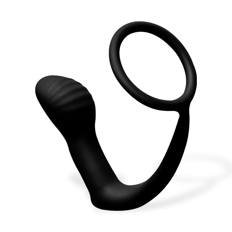 Carnelian Vibrating Anal Plug with Penis Ring — zdjęcie 2