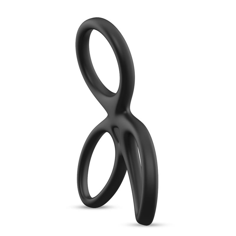 Triple Penis and Testicles Ring Liquid Silicone — zdjęcie 2