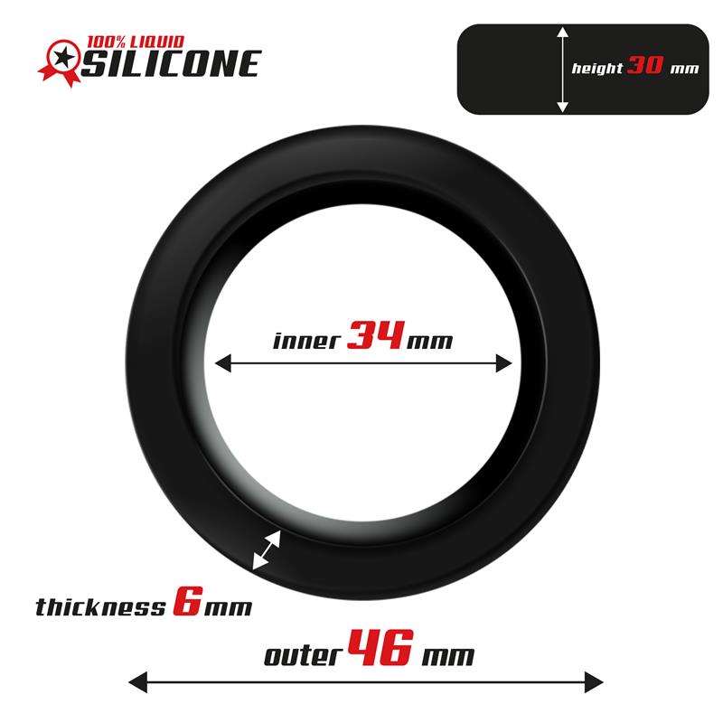 Liquid Silicone Cock Ring 3.4 cm — zdjęcie 2