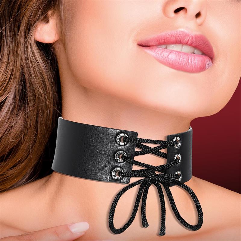 Cinderella Wide Collar With Lace Black — zdjęcie 2