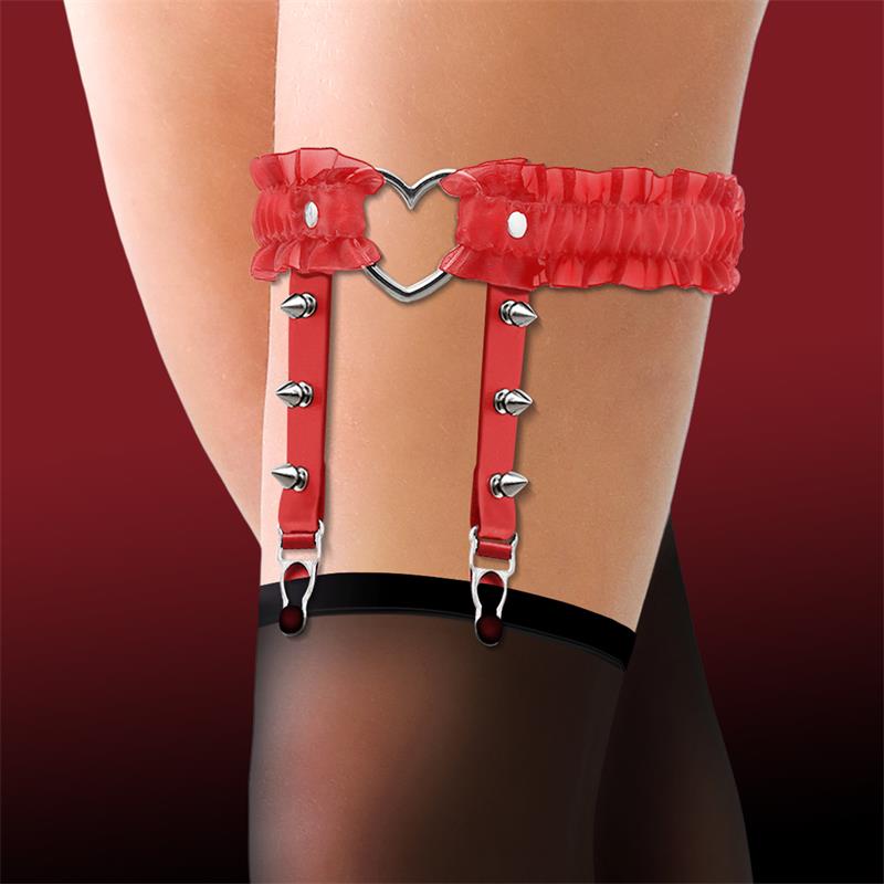 Cinderella Red Garter With Heart — zdjęcie 2