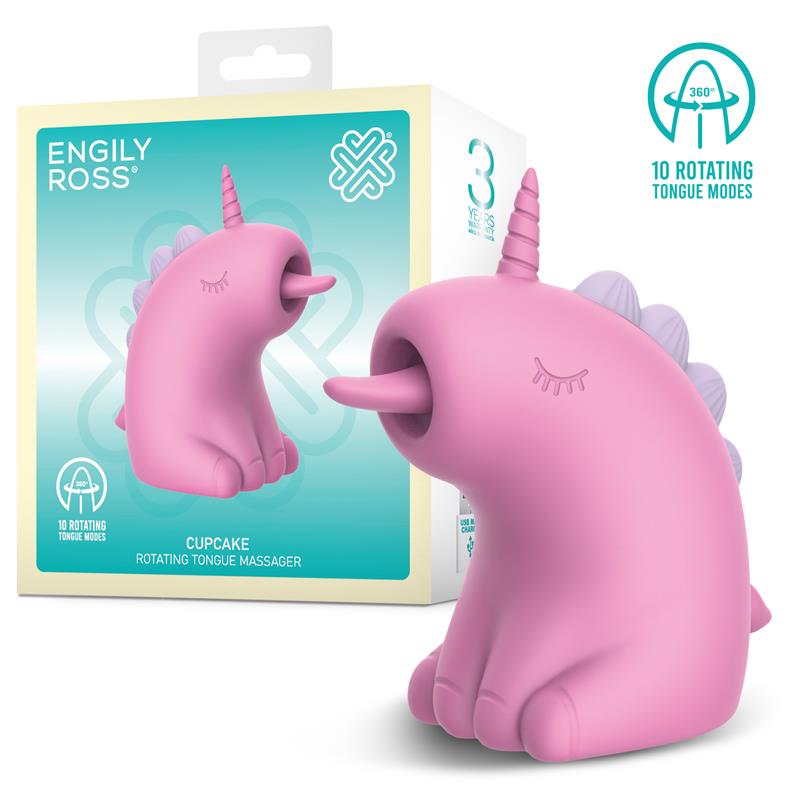 ENGILY ROSS - Cupcake 360o Rotating Tongue Massager