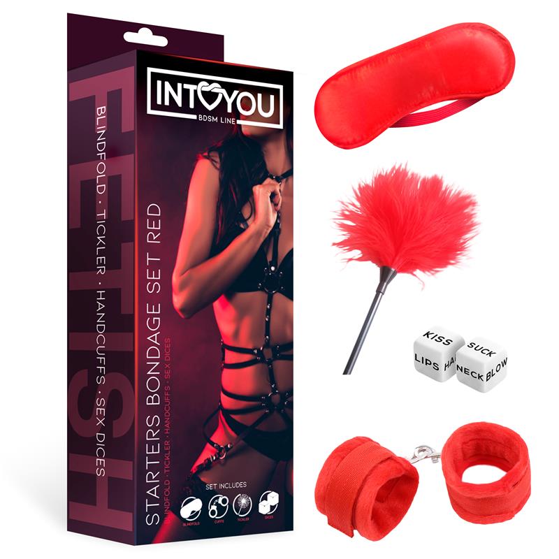 Starters Bondage Set 4 Pieces Red — zdjęcie 2