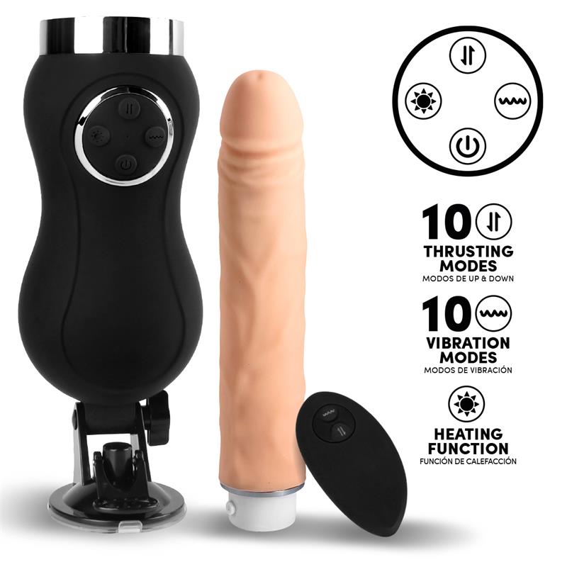 Sex Machine Vibration, Thrusting and Heat Remote Control USB — zdjęcie 2