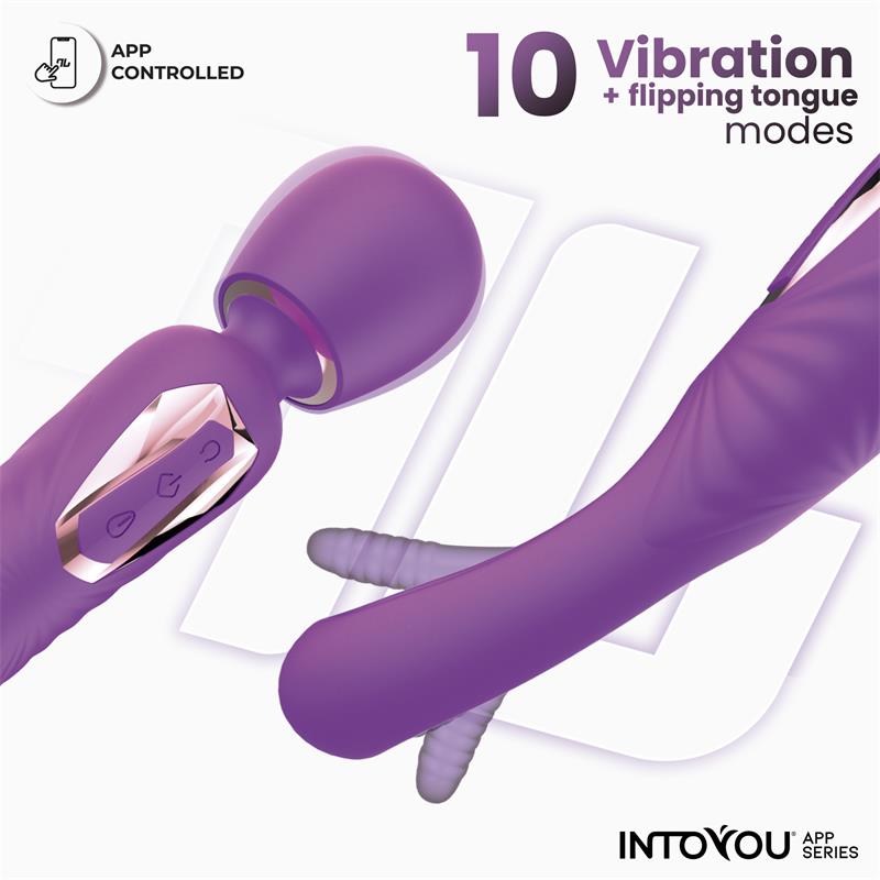 Salma Wand with Flipping Tongue and Vibration with App — zdjęcie 2