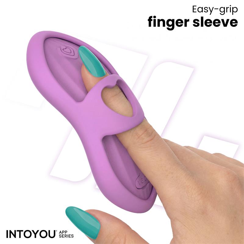 Laia Heated Finger Vibrator with App Lavender — zdjęcie 2