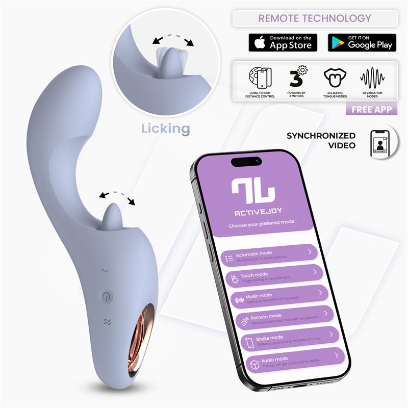 Licky Licking Tongue Vibrator with App Clave 36 — zdjęcie 2